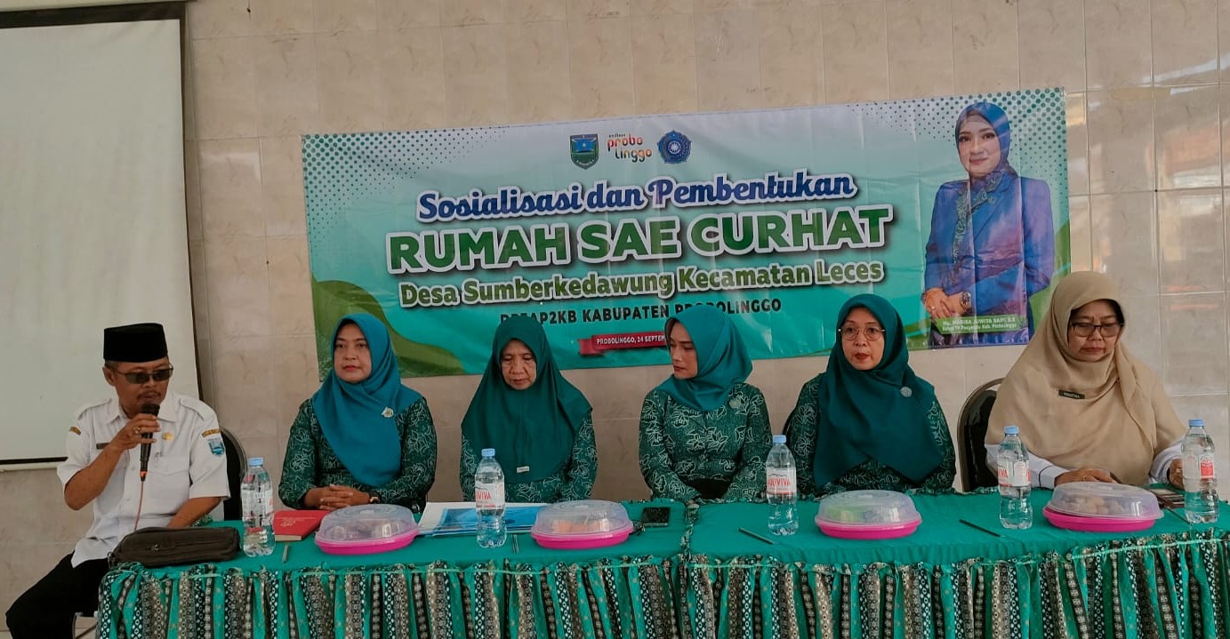 DP3AP2KB Kabupaten Probolinggo Bentuk Rumah Sae Curhat di Desa Sumberkedawung